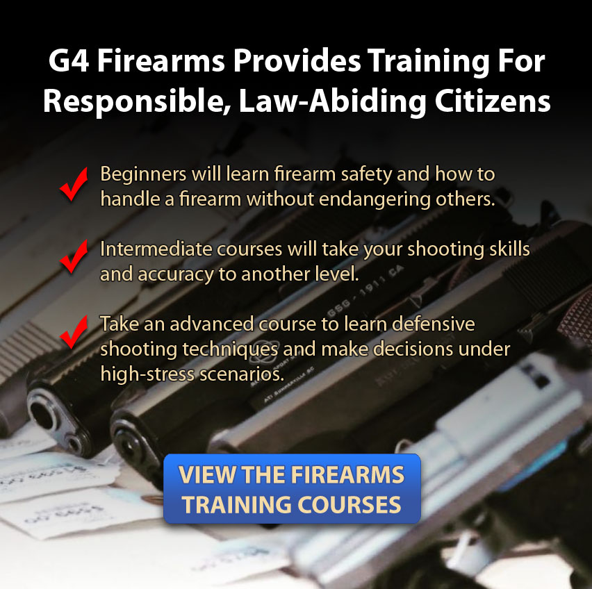 Firearms training courses at G4 Firearms in Santa Rosa, CA.