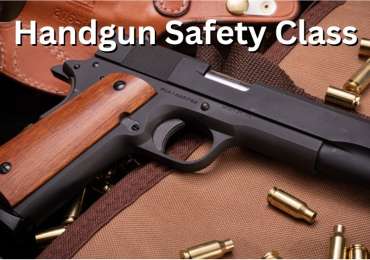 Handgun safety course at G4 Firearms in Santa Rosa, CA.
